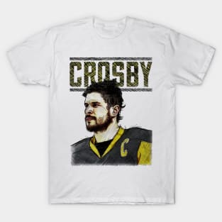 Sidney Crosby Pittsburgh Sketch Stare T-Shirt